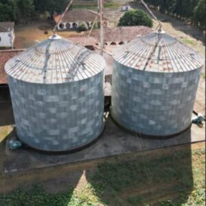 REF 13609 - 02 Silos 26 mil sacos fundo plano marca CASP Diâmetro 1